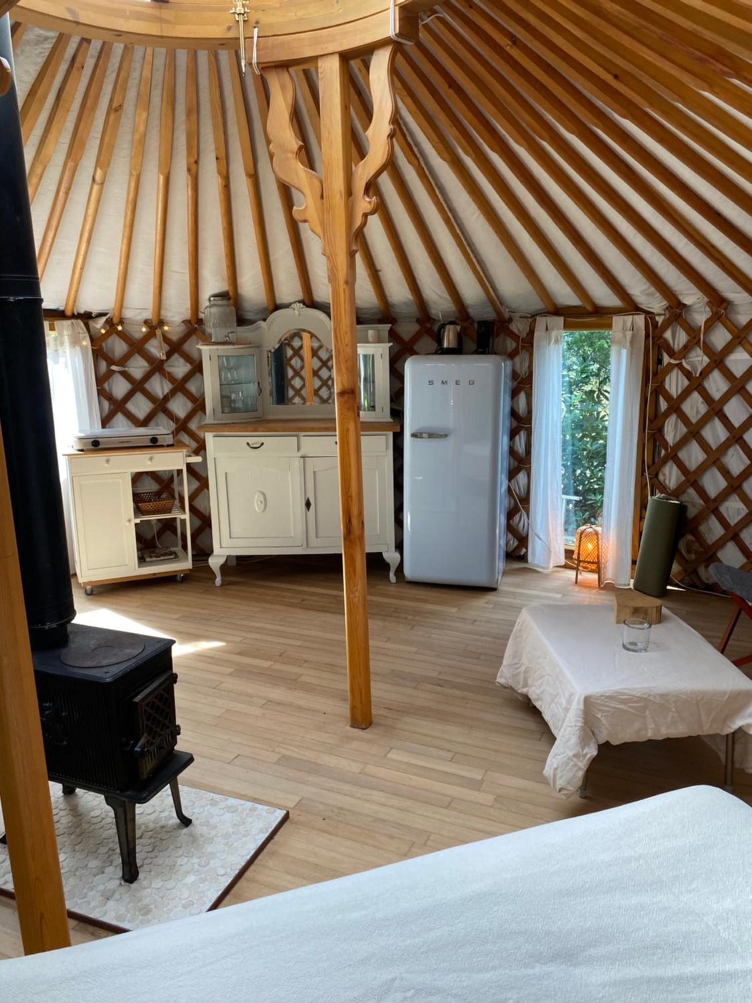 Ons Yurt Huisje In Het Bos Hollandsche Rading Eksteriør bilde