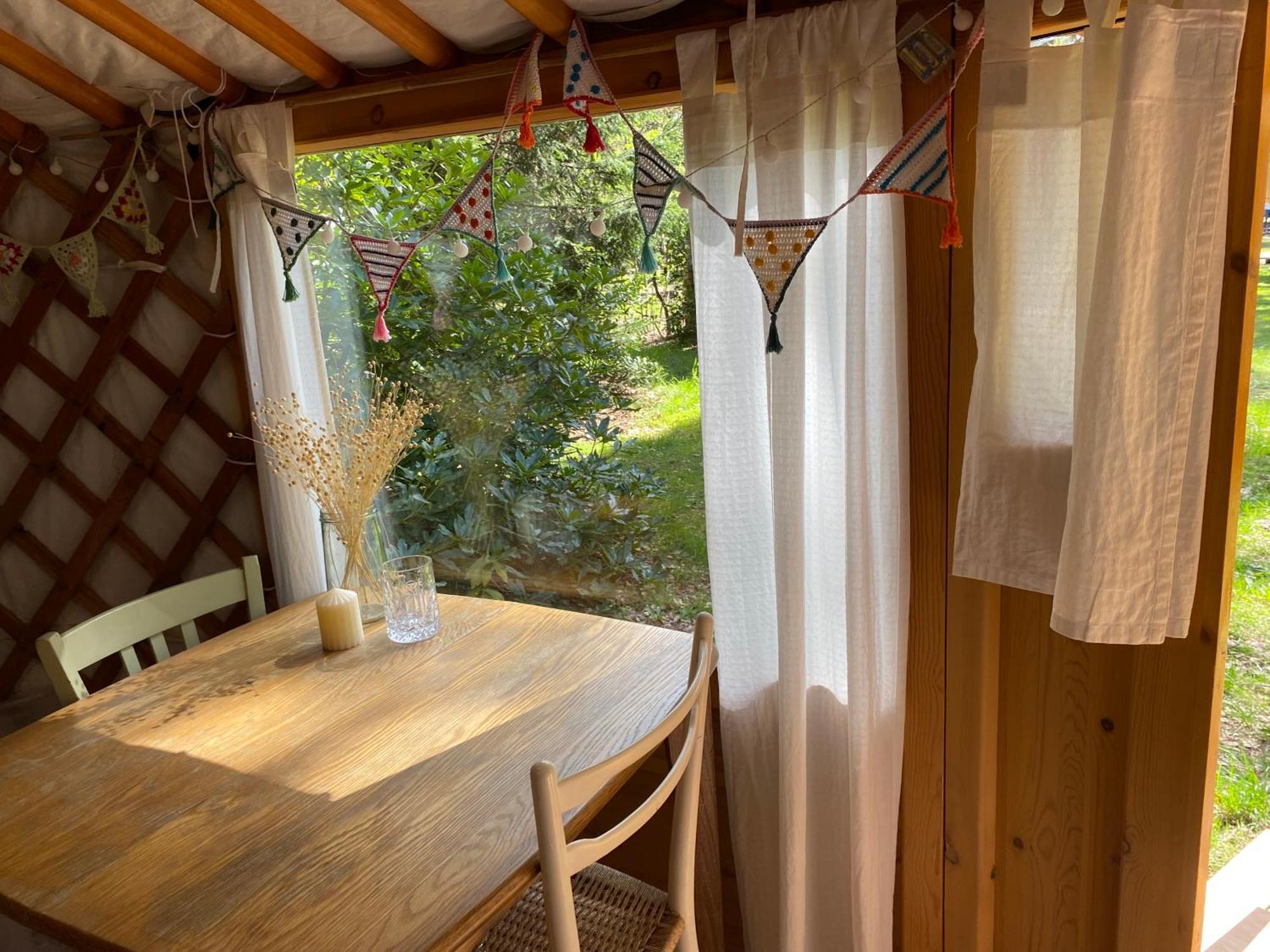 Ons Yurt Huisje In Het Bos Hollandsche Rading Eksteriør bilde