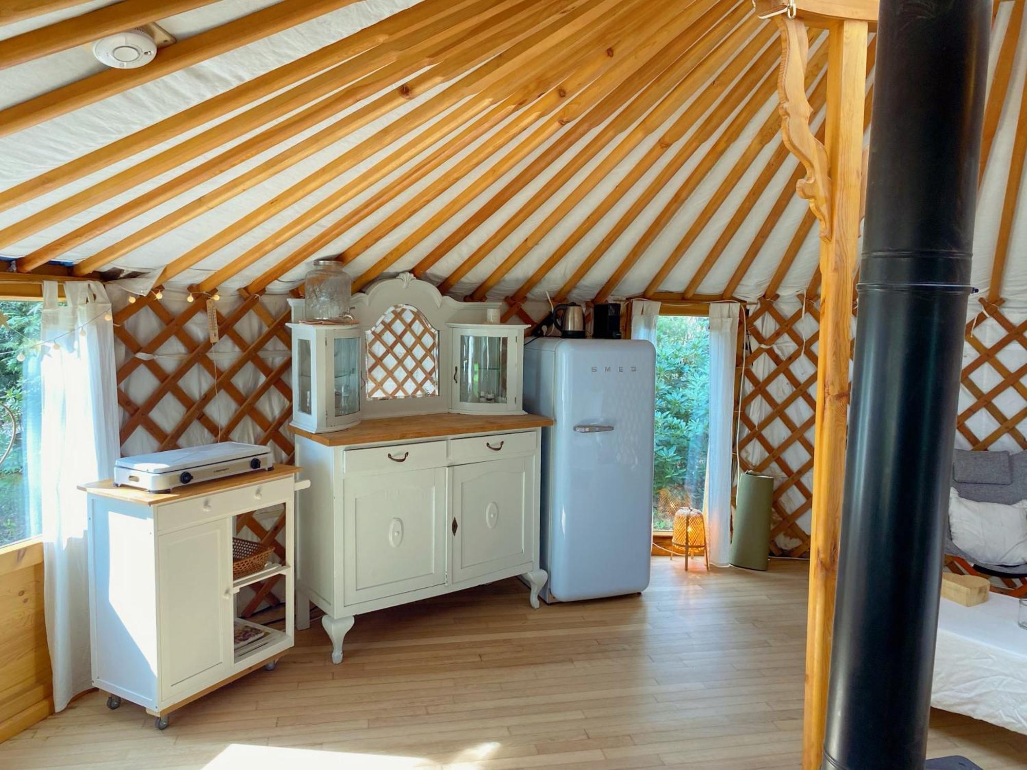 Ons Yurt Huisje In Het Bos Hollandsche Rading Eksteriør bilde