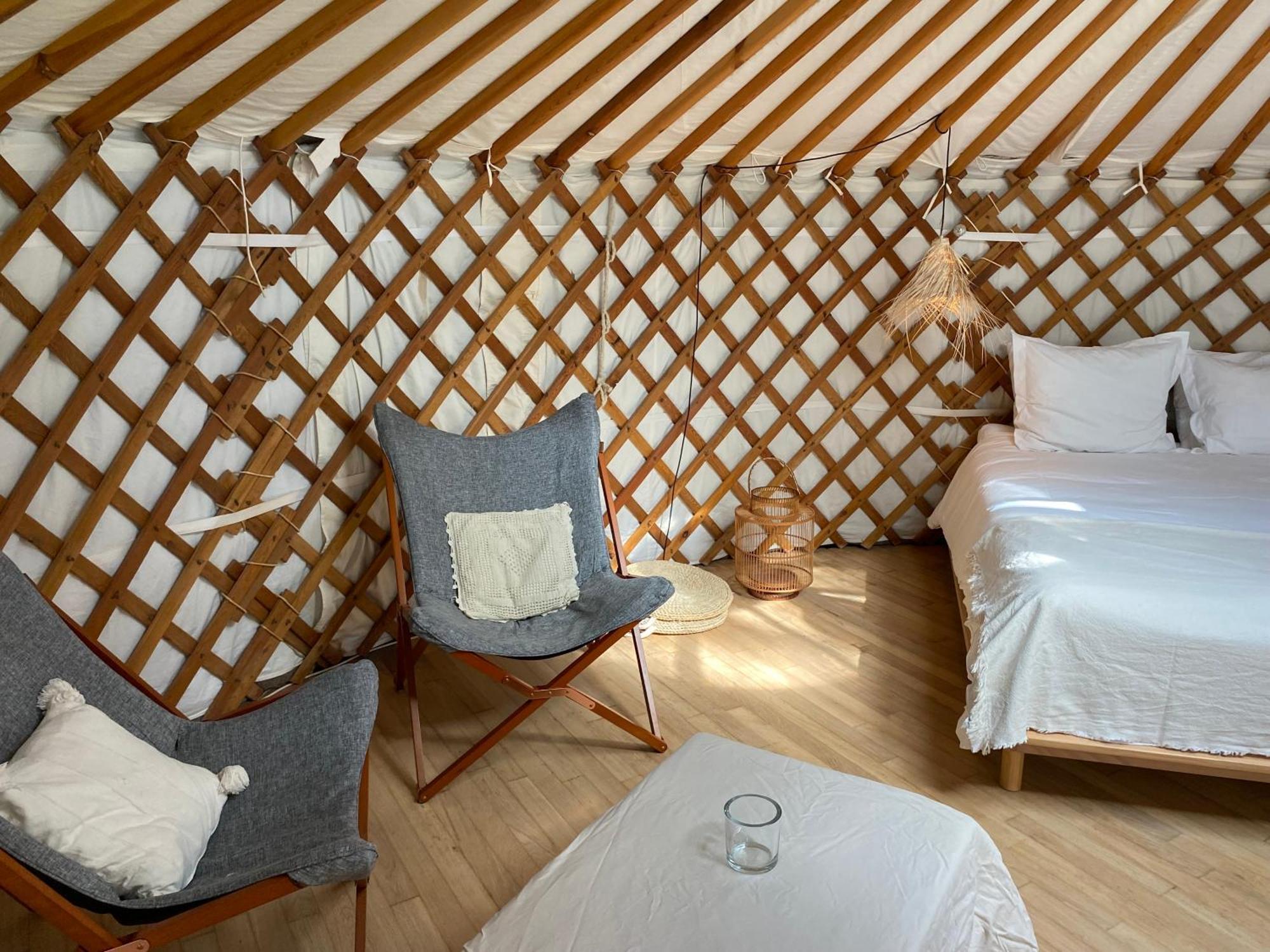 Ons Yurt Huisje In Het Bos Hollandsche Rading Eksteriør bilde
