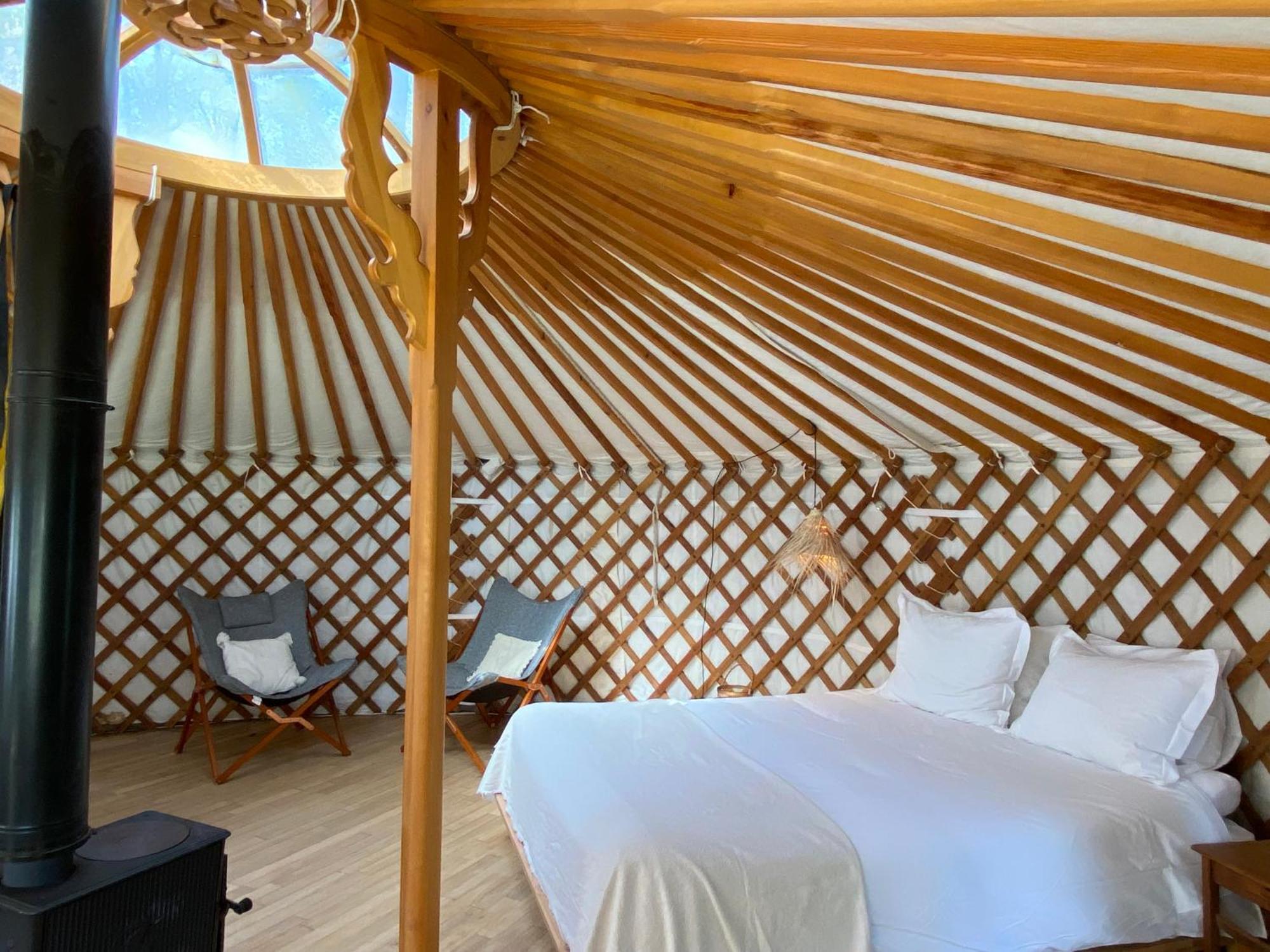 Ons Yurt Huisje In Het Bos Hollandsche Rading Eksteriør bilde